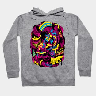 CMYK Abstract Wave of Thoughts No 2 Hoodie